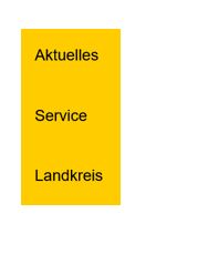 Übersicht Unterseiten der Landkreis-Webseite